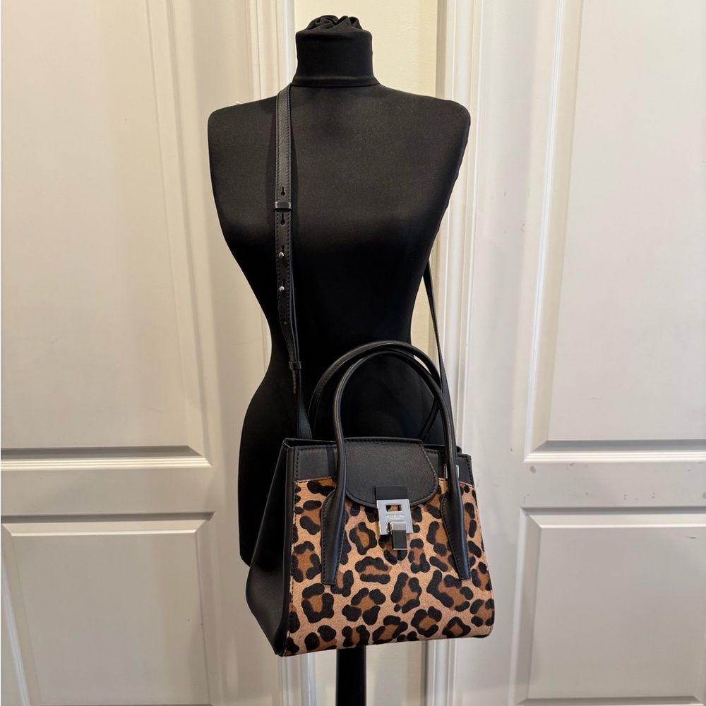 Michael Kors Collection Leopard Bancroft Satchel